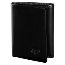 FOX TRIFOLD LEATHER WALLET [BLK]