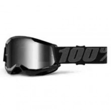 100% STRATA 2 Goggle Black Mirror Silver Lens