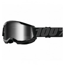 100% STRATA 2 Goggle Black - Mirror Silver Lens