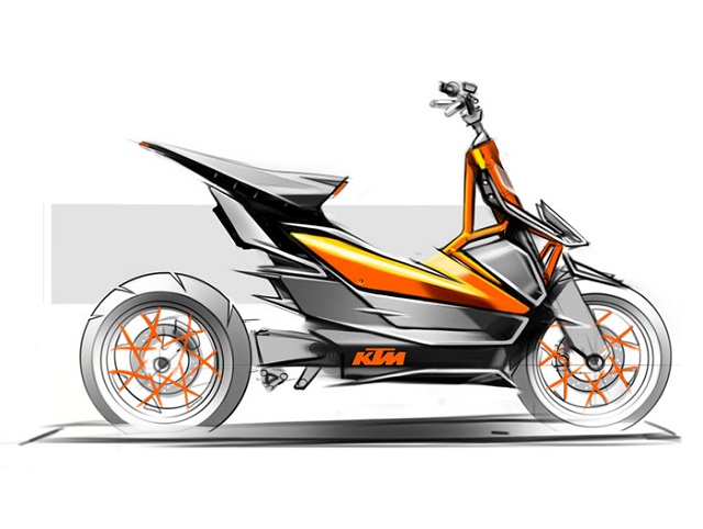 KTM pregateste un "sistem alternativ de propulsie nou", destinat "mobilitatii urbane": e vorba de scuterul electric E-Speed?
