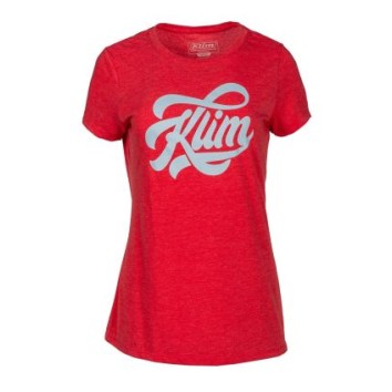 KLIM Script SS T Classic Red - Crystal Blue