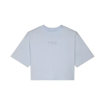 FOX Racing W WORDMARK OS CROP TEE [PL BLU]